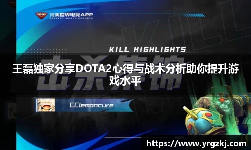 王磊独家分享DOTA2心得与战术分析助你提升游戏水平